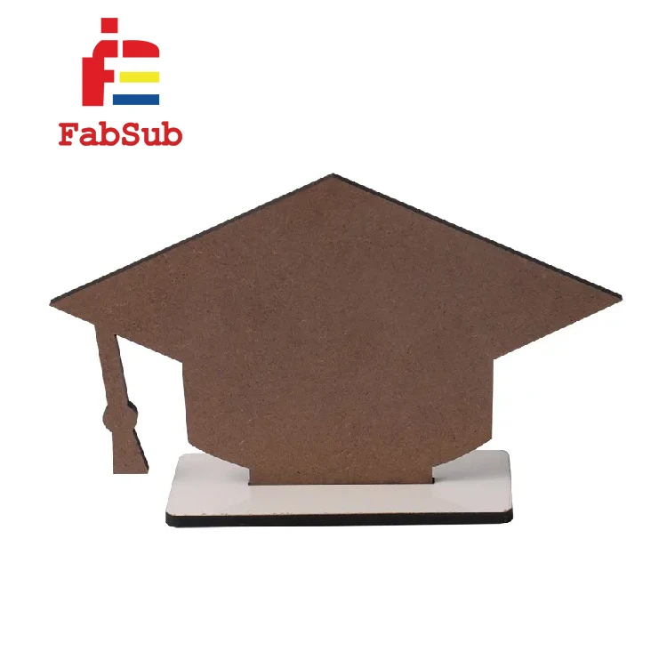 2023 Wooden Graduation Gifts MDF Blanks Personalized White Frame sublimation GRAD Photo frames