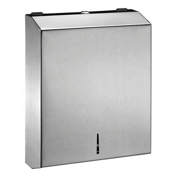 Stainless Steel Wall Mounted Commercial C Fold Multifold Paper Towel Dispenser Paper Towel Hold for Hotel Shopping Mall