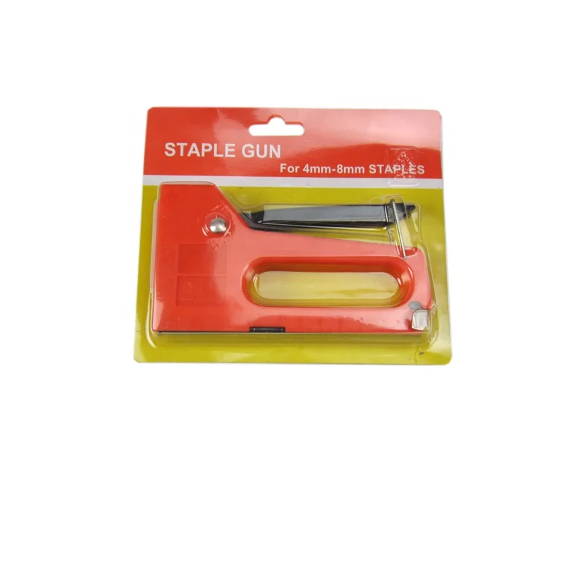 Cheap price manual stapler gun tacker for 4mm-8mm staple nail gun with ruler