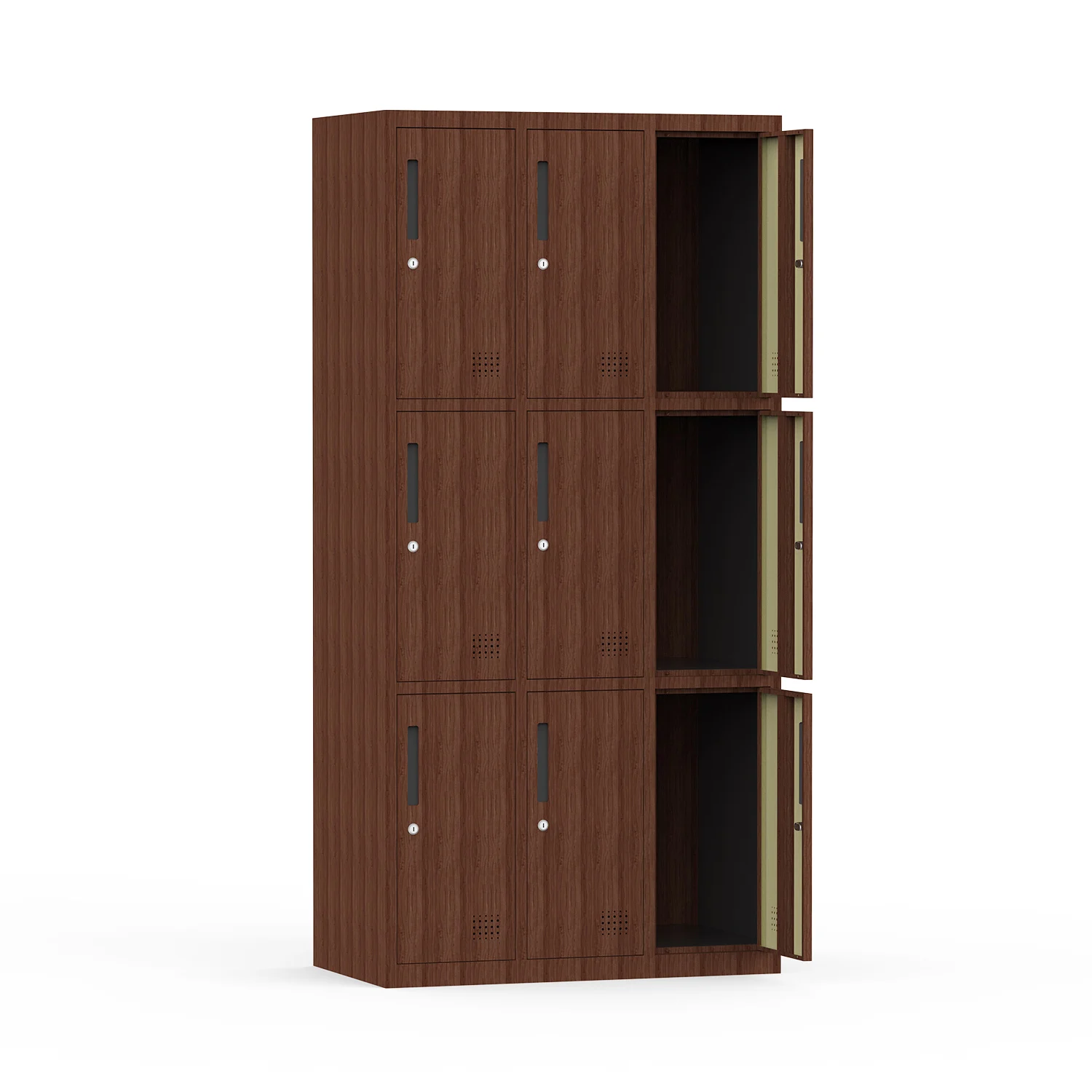 Locker casilleros digitales Wood Color 2 3 6 9 Door Steel Locker jeep air locker Making Machine Gym School for Changing Room