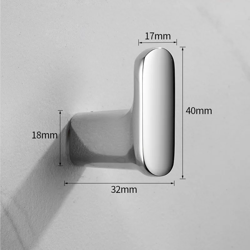 Wall-mounted bathroom hook 304 stainless steel aluminum alloy can be customized bathroom hook
