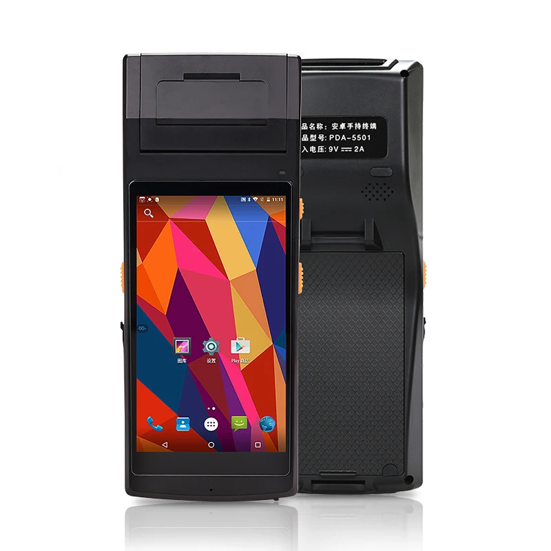 Qun Suo PDA5501 Mobile Lottery Terminal 4G Android Handheld POS Terminal with Inner Printer