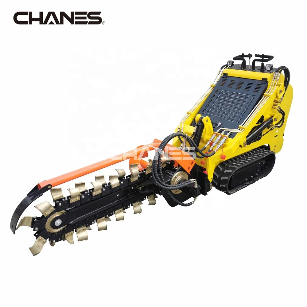 New Mini Loader Trencher Machine Attachment Chain Trencher for Farm Use Core Component Engine Skid Steer