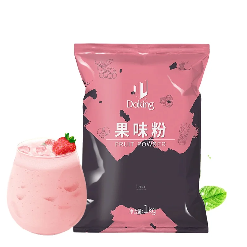 Promotional High Quality Flavor Bubble Instant Drink Tea Strawberry Juice Milk Tea Powder