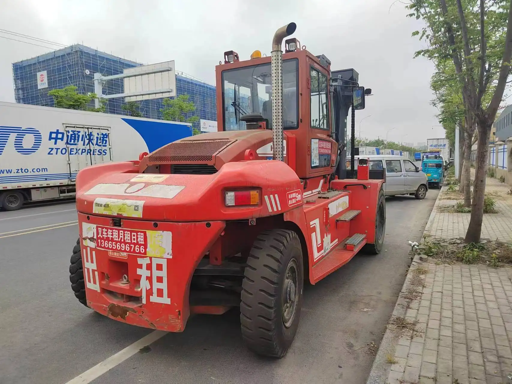Original Used Forklift Heli Forklift Trucks 16Ton Used Low Price Excavator Machine