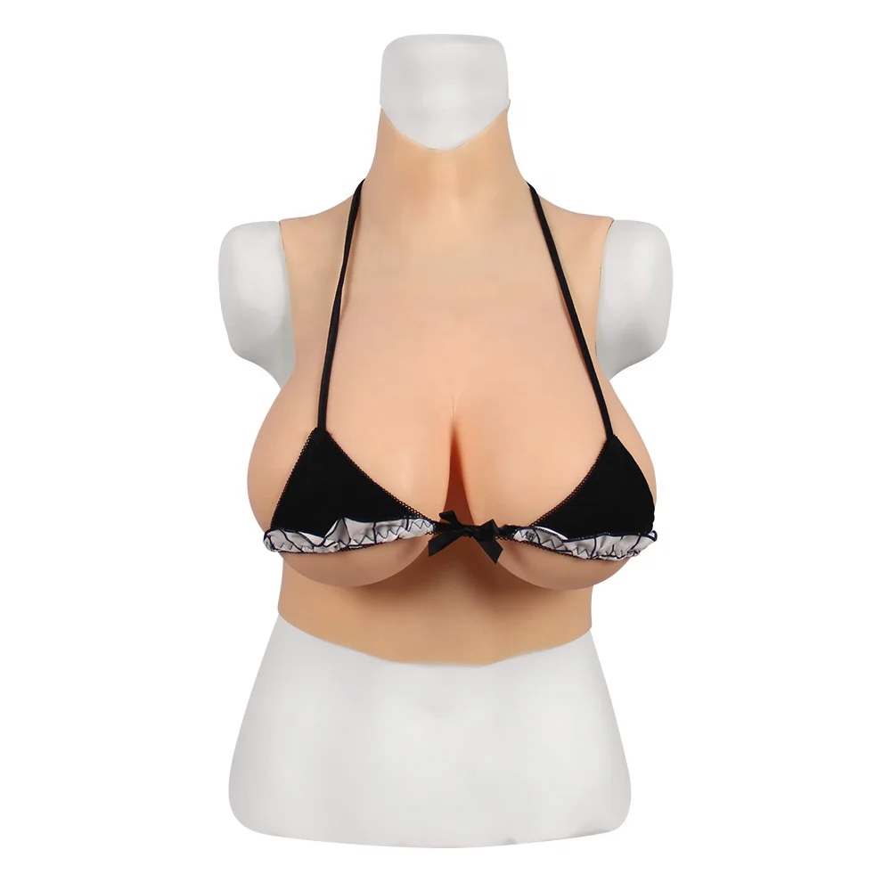 
New Inventions in china All Cup Half Body Artificial Silicone Fake Silicone Breast Forms for Srossdresser Shemale 