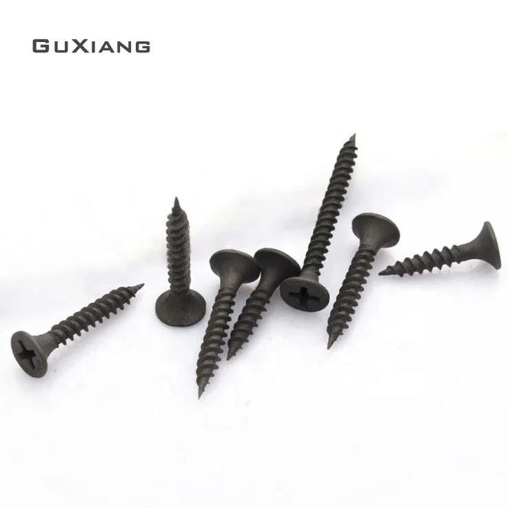  Самонарезающий винт Bugle с черной фосфатной головкой из ДСП