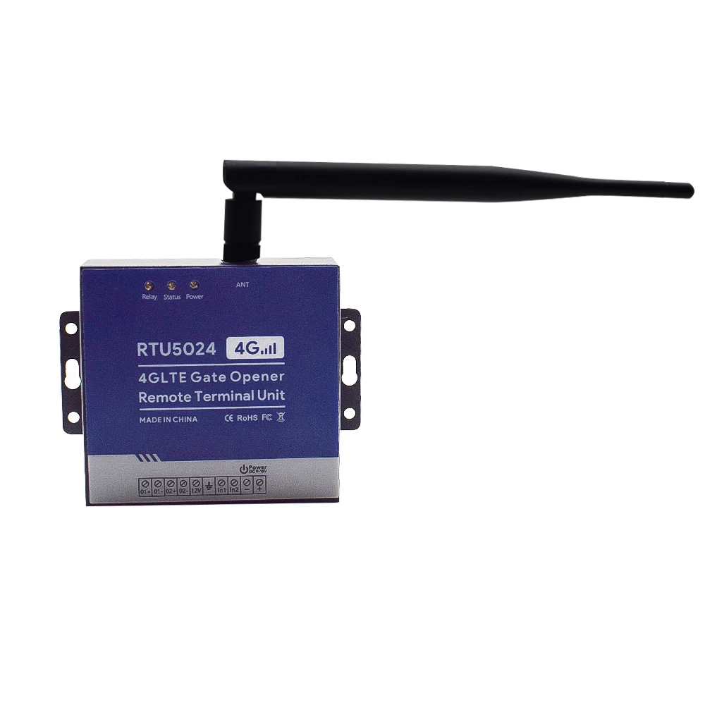 RTU5024 4G GSM Gate Opening System Access Controller Relay DC 12V 10A RTU5024 For Electric gate Garage Door Shutters Railing