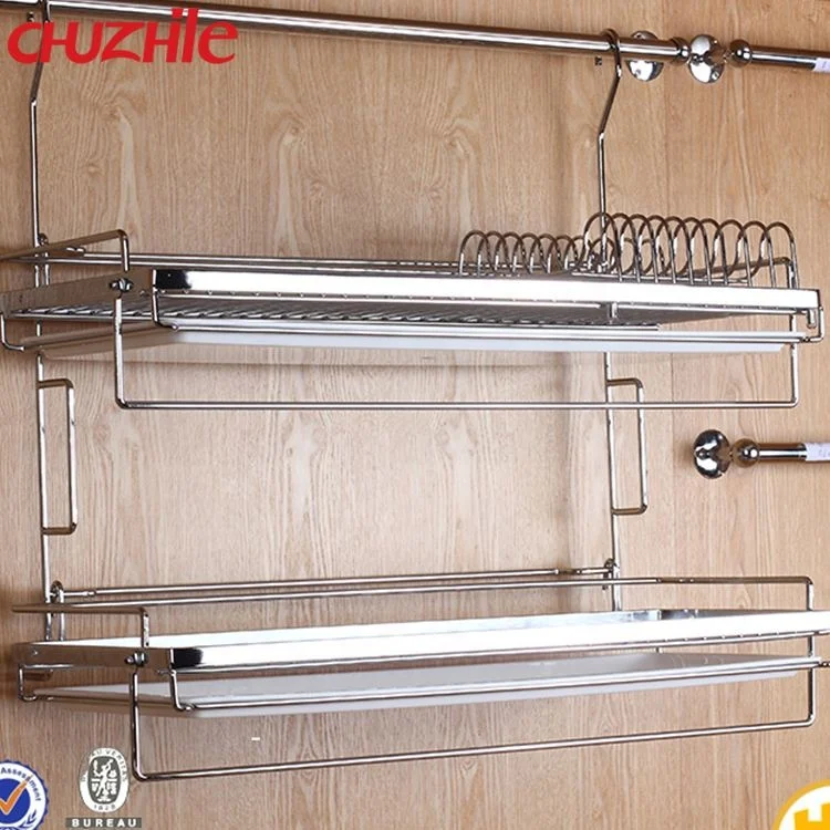 Подвесной кухонный двухслойный держатель для чашек подставка для посуды