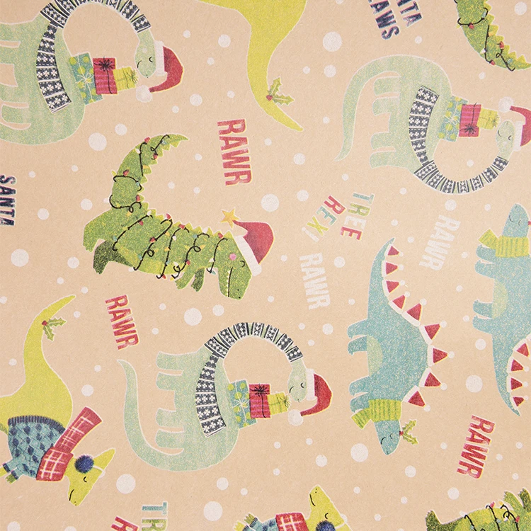 
Christmas Gift Wrapping Papers Christmas Tree Wreath Elk Pattern Kraft Papers New Year Christmas Home Decor 