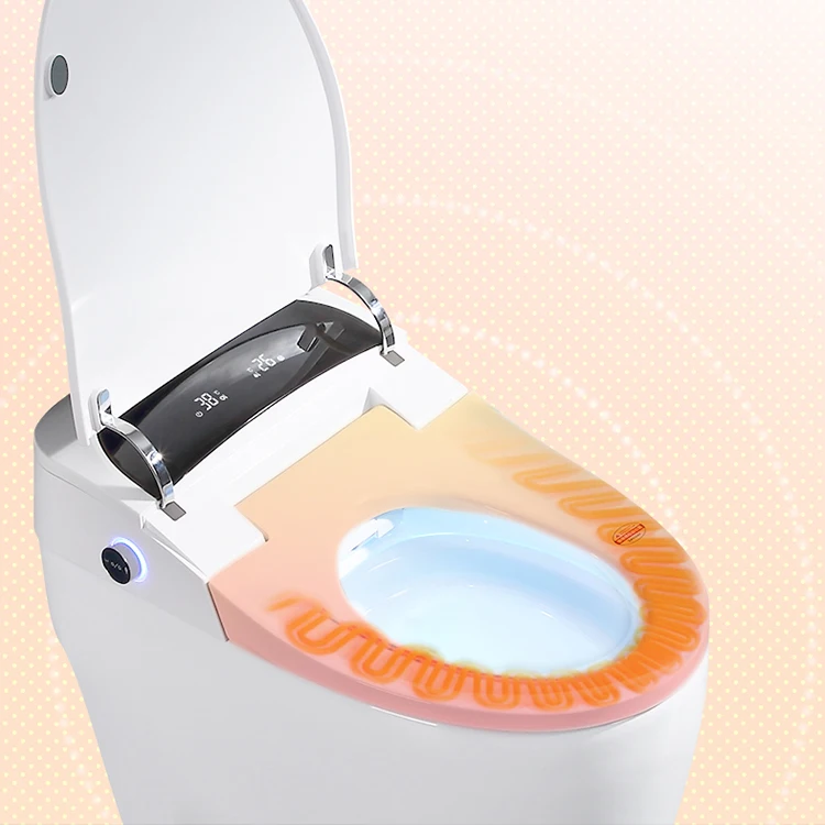 Fully automatic 110V/220V hotel one piece sanitary self clean bathroom wc electric bidet closestool intelligent smart toilet