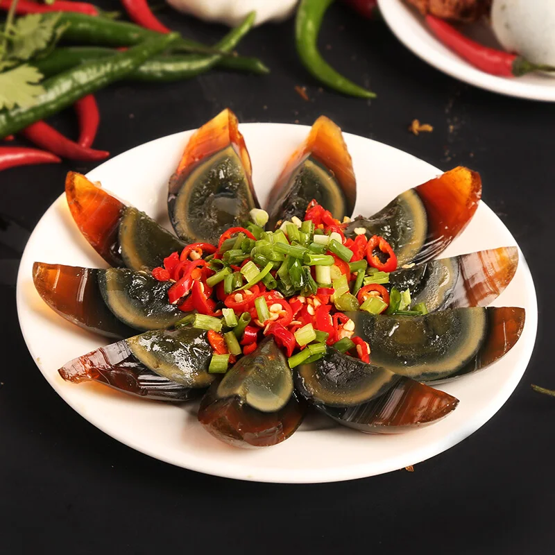 Chinese Pi Dan Preserved Duck Eggs YaDan Pidan Best Egg Price Pickled Egg