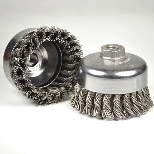 Delun 4-inch high-efficiency  wire brush rust removal tool, industrial grade quality, compatible with various polishing machines