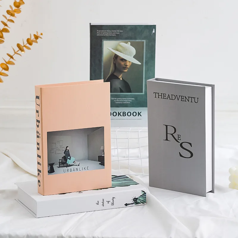 Модные современные поддельные книги домашний декор на заказ декоративные журнальный столик для хранения книг