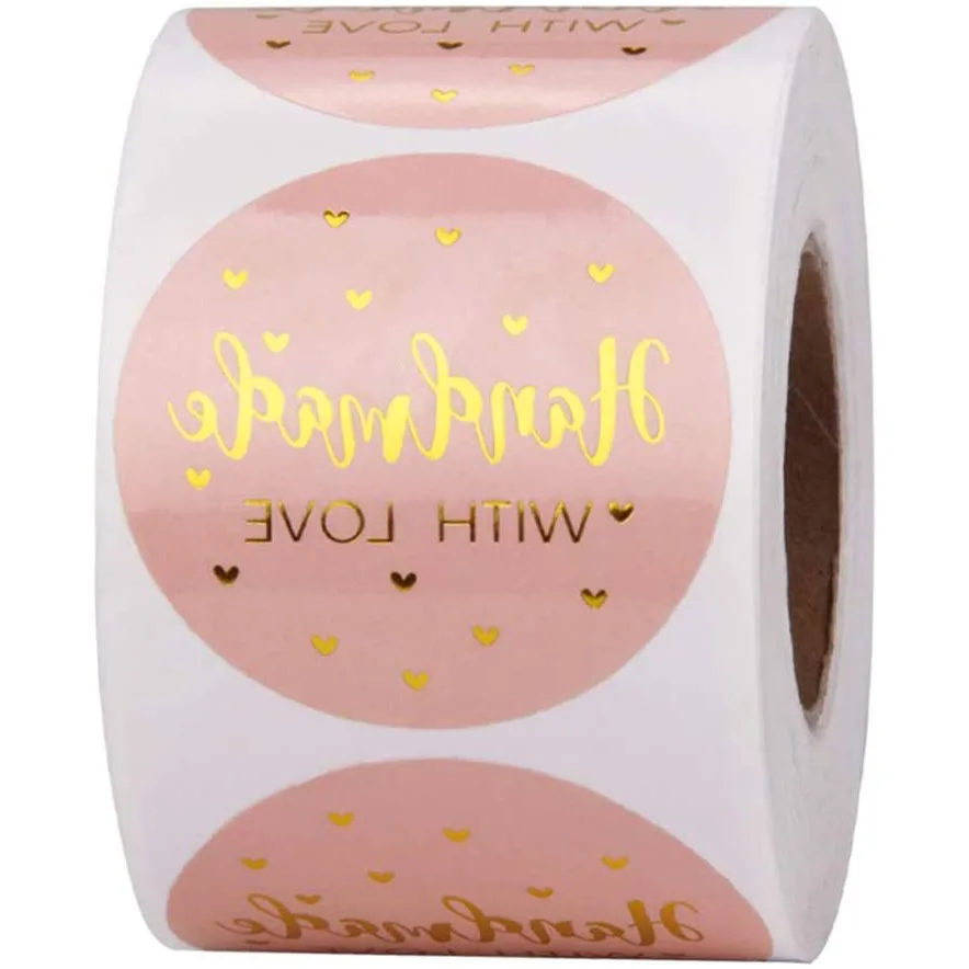China Wholesale Free Shape hair dye pen private label Printing Product Label Thank You Kraft Paper Sticker