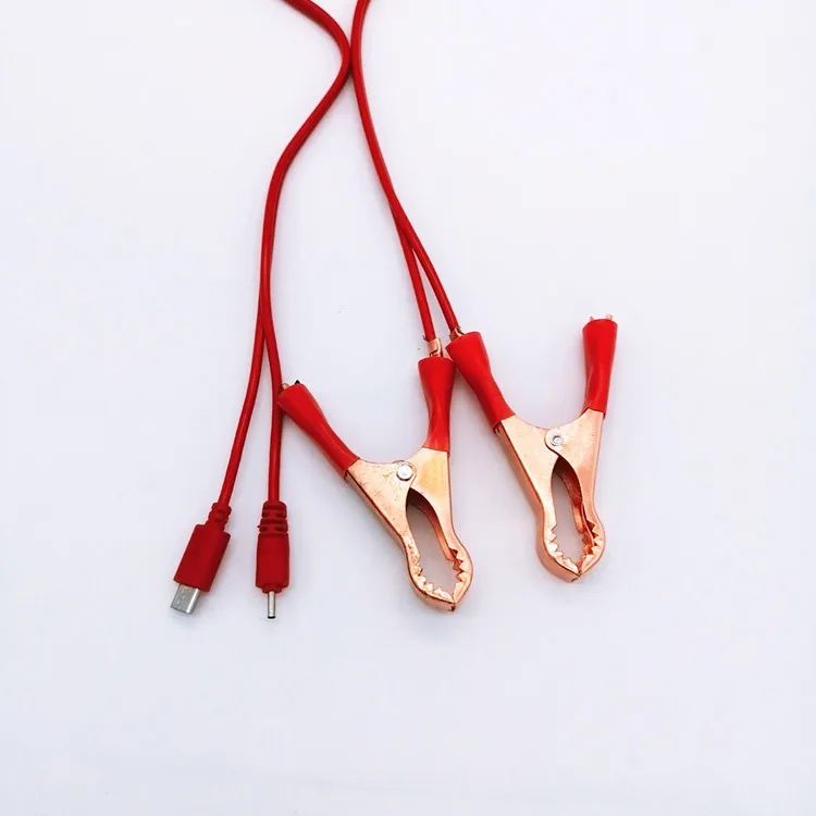 Высококачественный зажим типа «крокодил» 4 usb 2 в 1 кабель Выход DC 5V 2A ЖК-зажим зарядное устройство