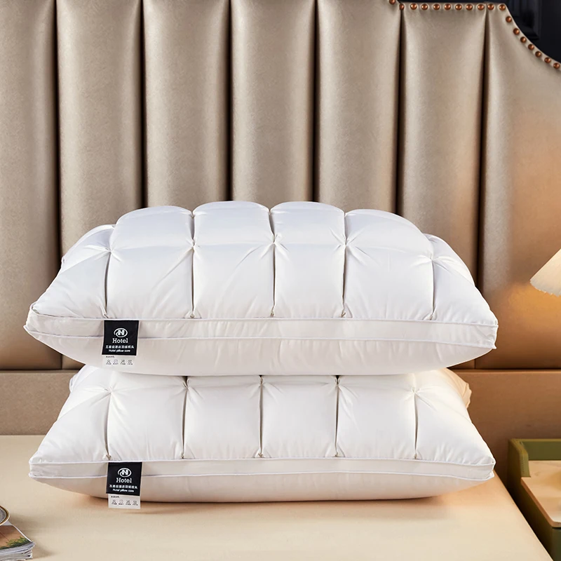 Goose down feather pillow Five-star hotel down pillow goose luxury series duck down alternative bed pillow core white