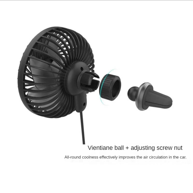 High Quality New Style Popular Low Noise Conditioning Companion Romantic Night Light Car fan