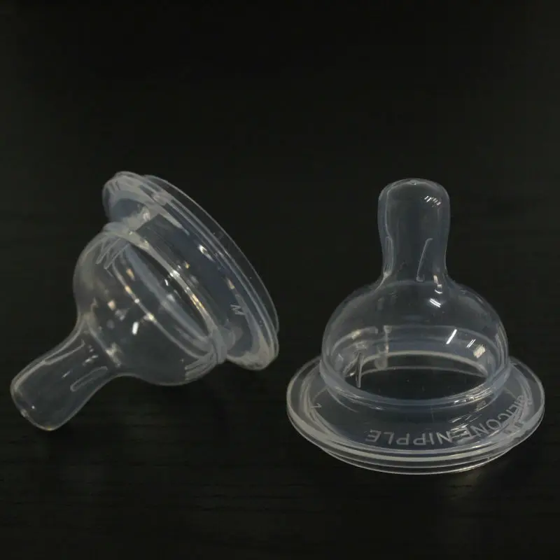 hot sale food grade reusable silicone nipple BPA free silicone rubber feeding bottle baby silicone nipple