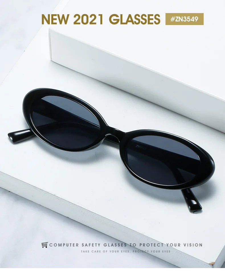 Недорогие солнцезащитные очки в наличии оптом женские маленькие овальные cat 3 uv400 CE