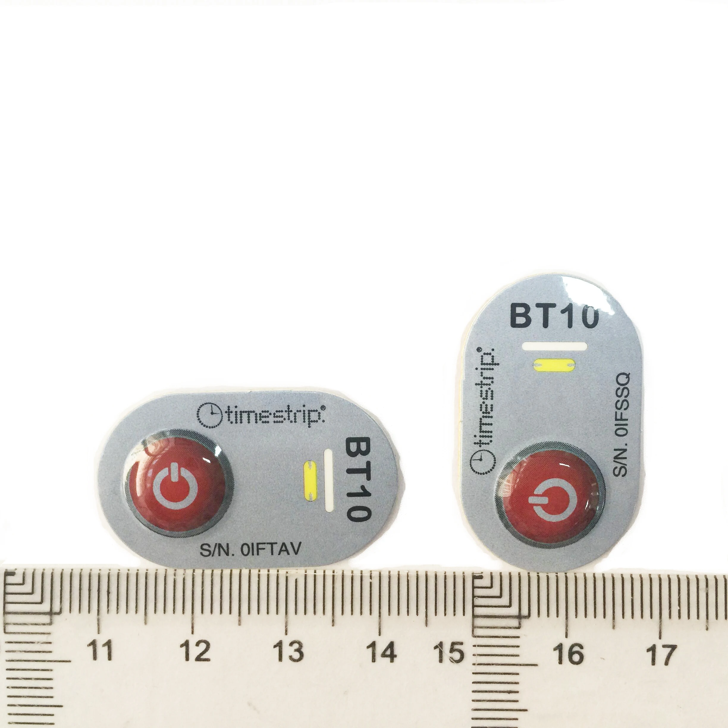 Timestrip Blood Temp 10C Blood Label