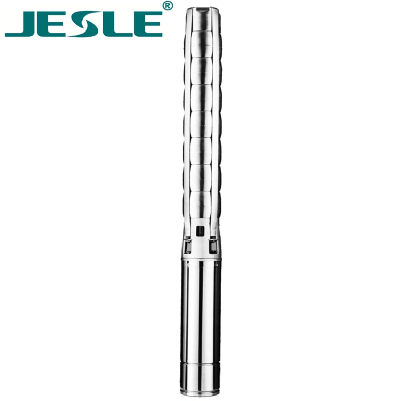 6inch well diameter 15hp power 4inch delivery casing outlet 380V 6SP 30m3/hour borehole deep well submersible pump