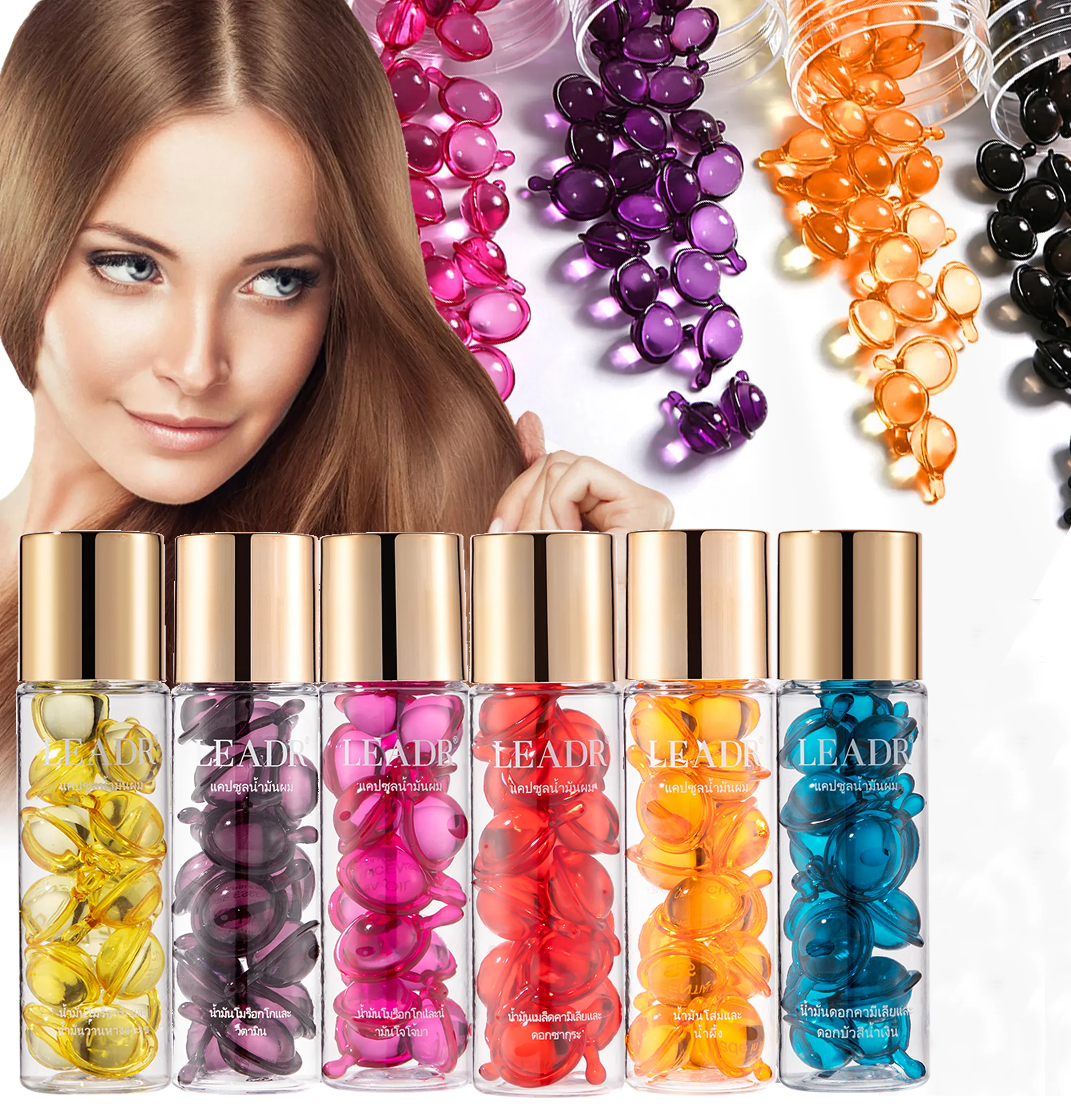 Customize Best Organic Professional Moisturizing Keratin Biotin Vitamins Serums Capsules For Hair