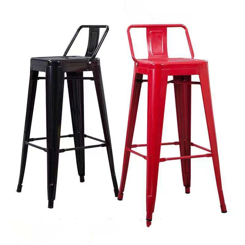 Modern Design High Quality Backrest High Legs Outdoor Chair Metal Bar chair