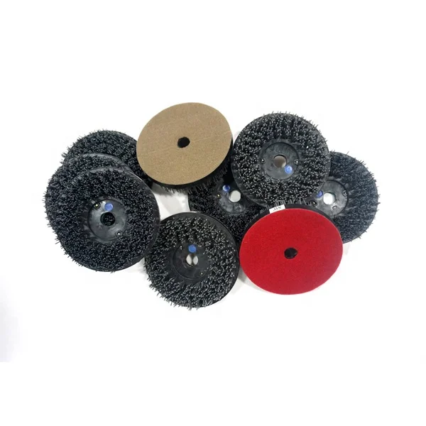 Round Hook Nylon Diamond Marble Stripping Abrasive Brush