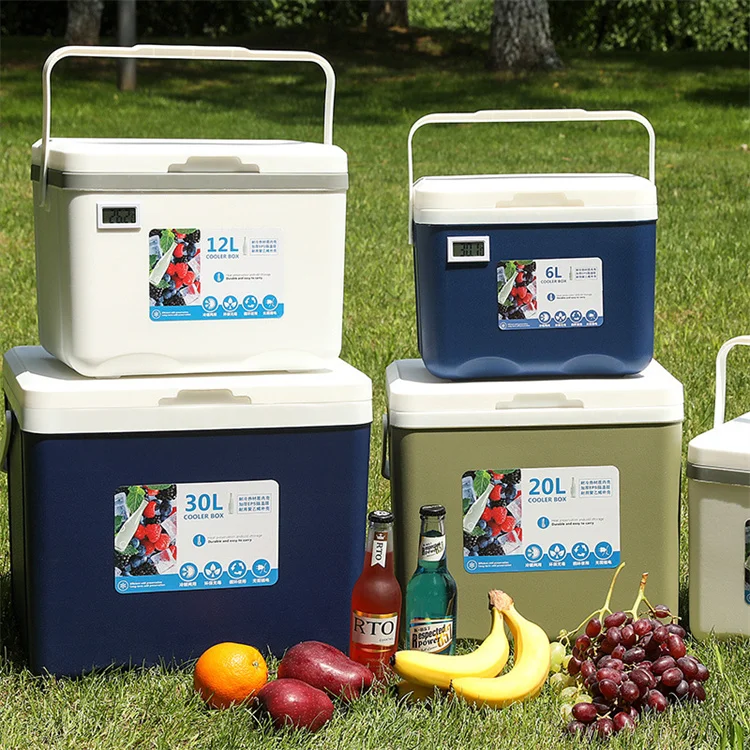 Beer Beach Drink Camping Pincnic Can Ice Cooler Box With Handle Blood Vaccine Plastic Low Price Promotion Rotomolded Cooler