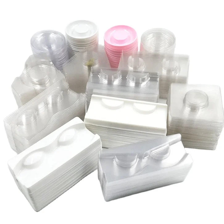 Оптовая продажа лотки для ресниц пластиковый акриловый прозрачный лоток подставка норковых упаковочная коробка поддон