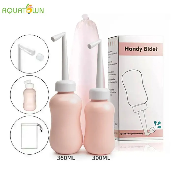 Покупайте 300 мл дорожный распылитель для биде, настраиваемая Выдвижная насадка, портативная биде Shattaf Peri бутылка для послеродового ухода