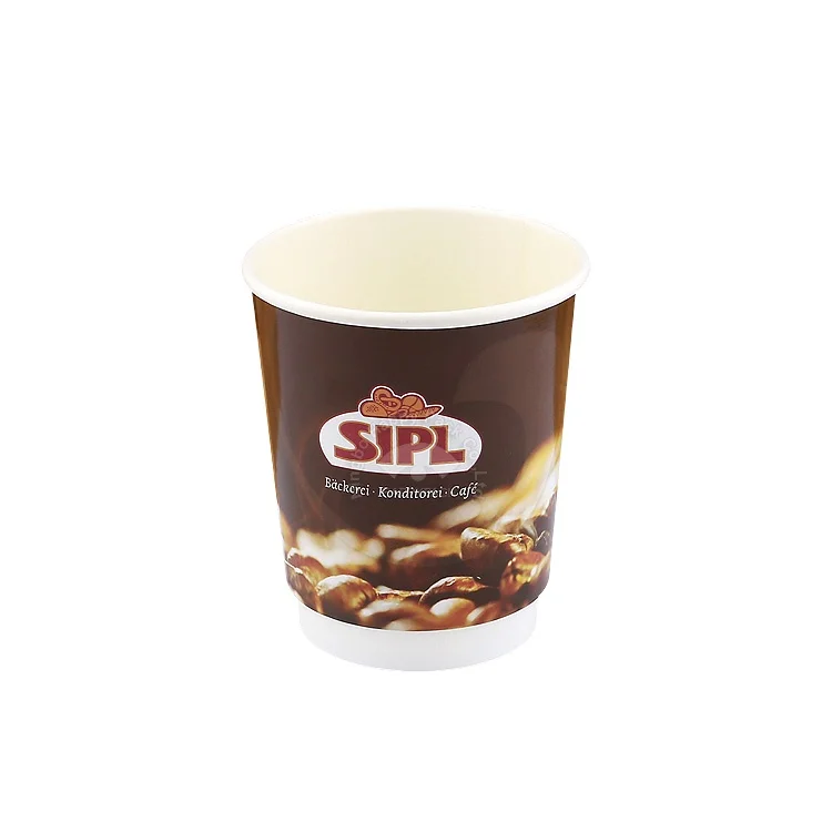 Disposable Environmental Friendly High Quality Double Wall Cup 8oz hot coffee paper cup