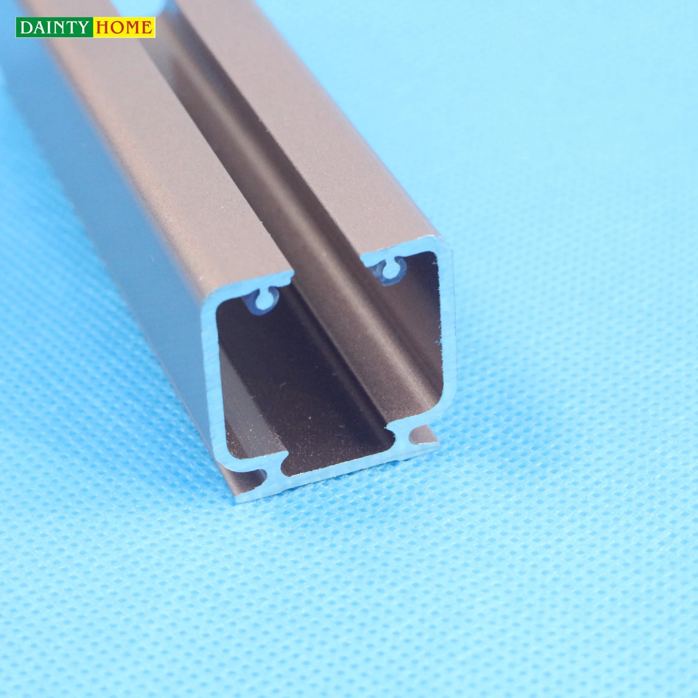 China Decorative Aluminum Curtain Rod Poles thin Curtain Rail Track Accessories