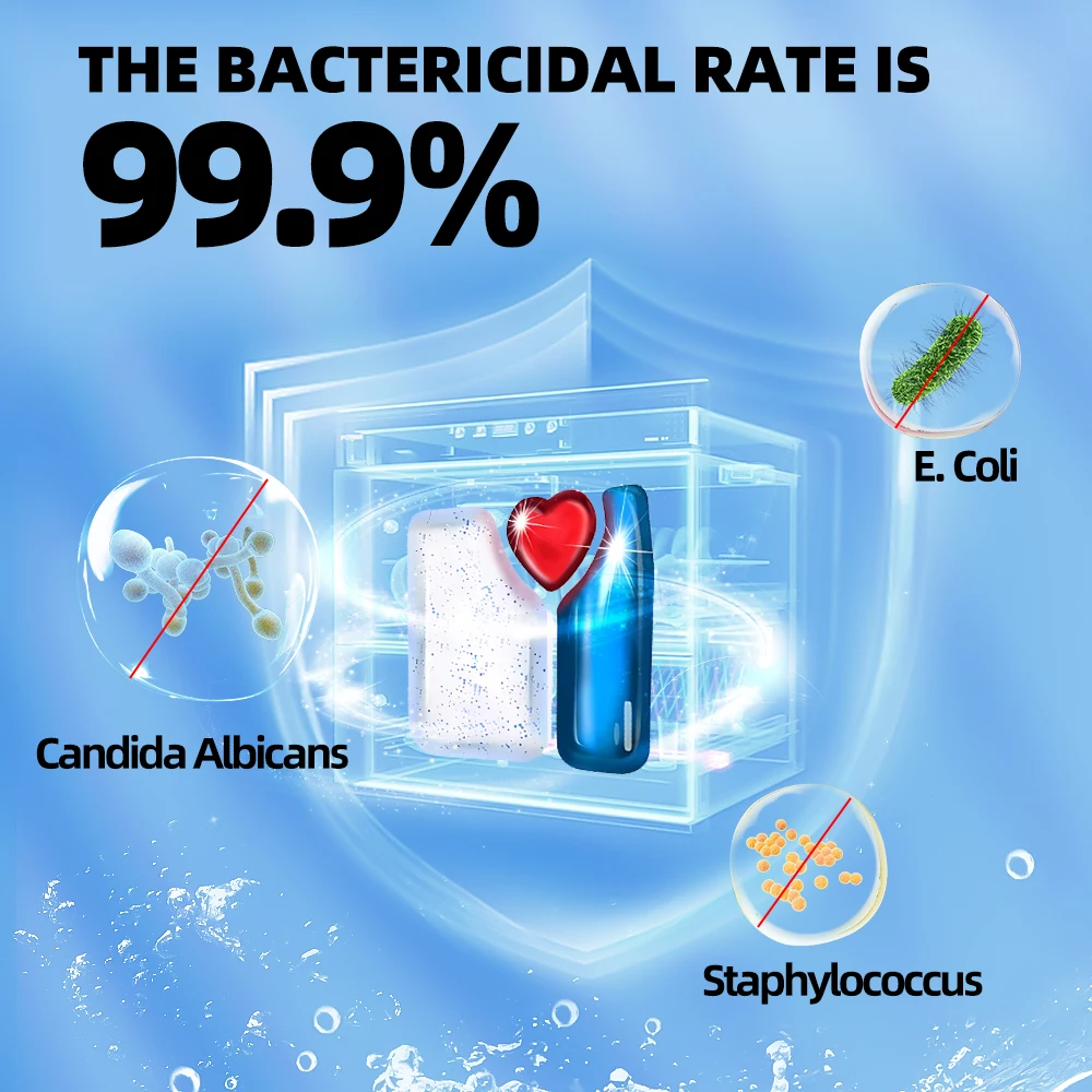 OEM ODM Custom Eco-friendly Bio-Enzyme 5In1 Effect Disposable Dishwashing Tablet Deep Clean Tough Stain Removal Tableware