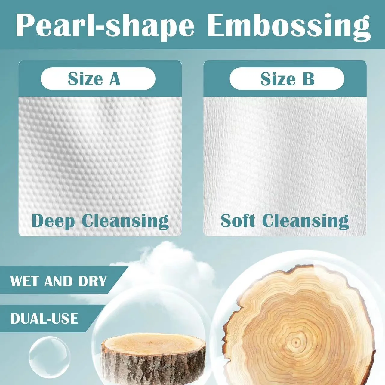Wholesale Custom Ultra Soft Biodegradable Clean Skin Towel Disposable Face Towels Facial Washcloth Makeup Remover Dry Wipes