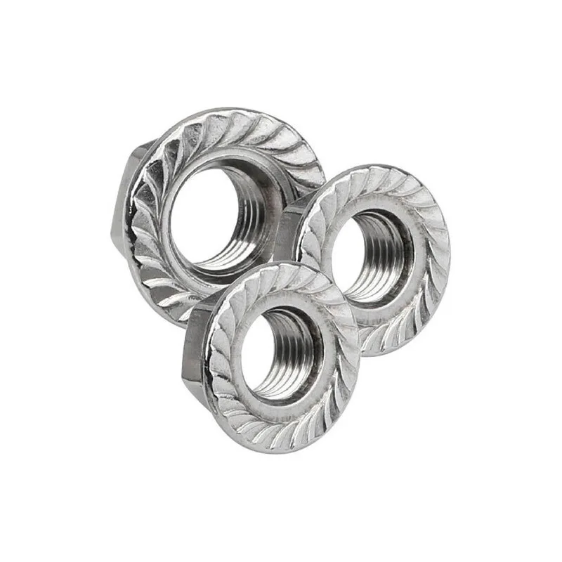 China manufacturer insert flange nut DIN6923 m5 m8 m 10 flange nuts m6 wholesale galvanized hex flange nuts