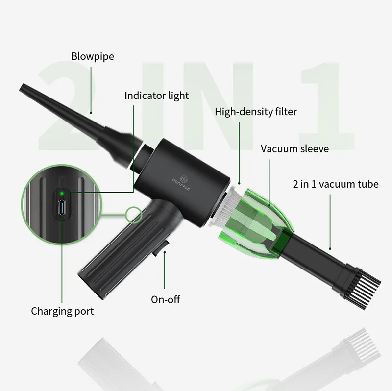 Blowing and Suction in one machine air duster and vacuum cleaner strong wind cleaning machine