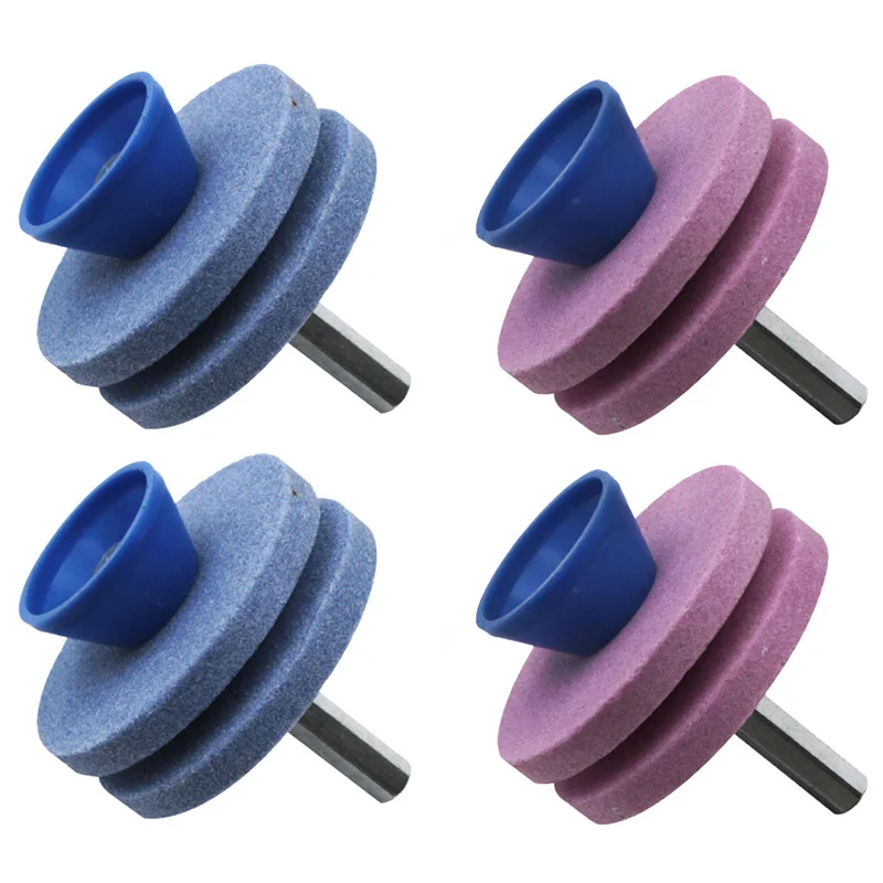 Lawn Mower Sharpener Four-layer Whetstone Lawnmower Blade Sharpener Grinding Universal Grinding Drill Tool Garden tools