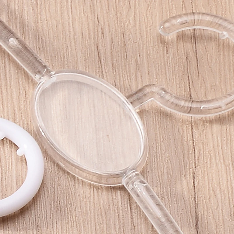 FF2400 Custom Plastic Transparent Underwear Hangers Lingerie Shop Display Hanger with Clips Clothes Underwear Bra Rack