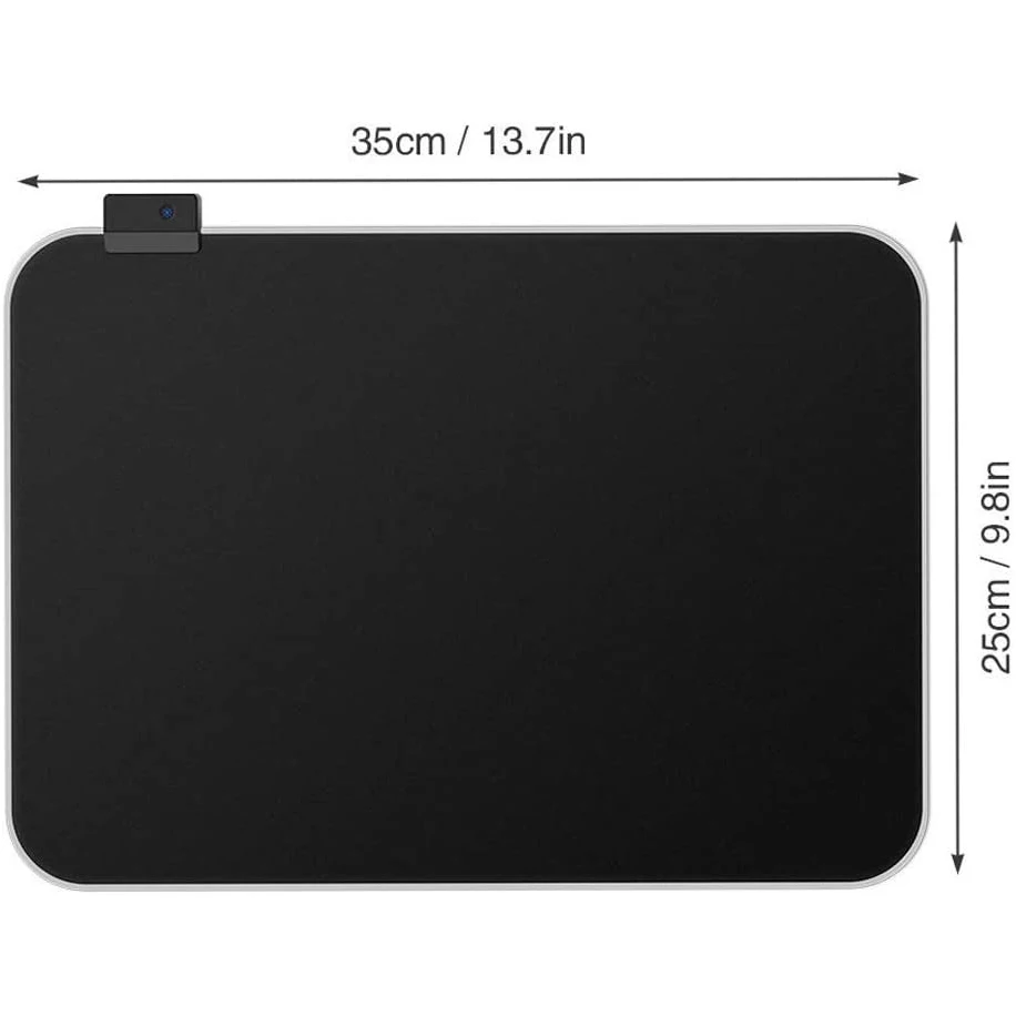 Custom design luminous Rubber base game mat Flat mouse pad RGB Mouse Pad Gaming RGB mousepad