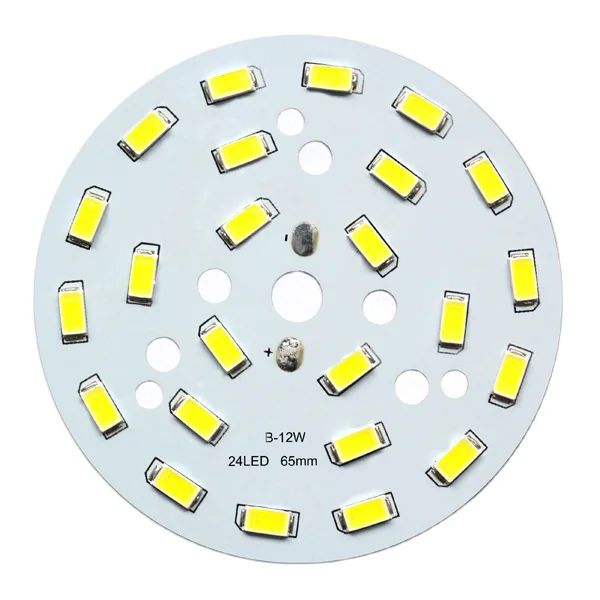 Round LED PCB board  12W PCB assembly blank board fabrication