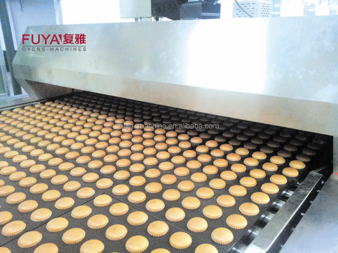 Automatic Cupcake Production Line  / Tunnel Oven / Depositor / Filling Machine