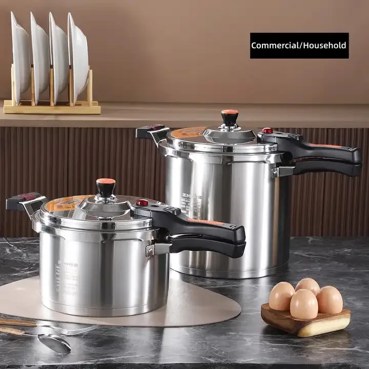 Commercial/Household Pressure Pot Stainless Steel 304 Extra Thick Pressure Pot Explosion Proof Large Capacity 4L/5L/6L