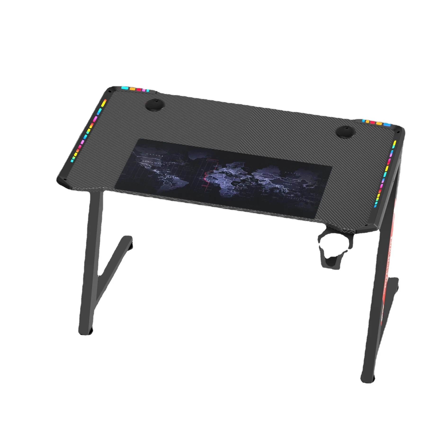 Custom Gaming Table with LED Lights PC Laptop Computer Gaming Desk
