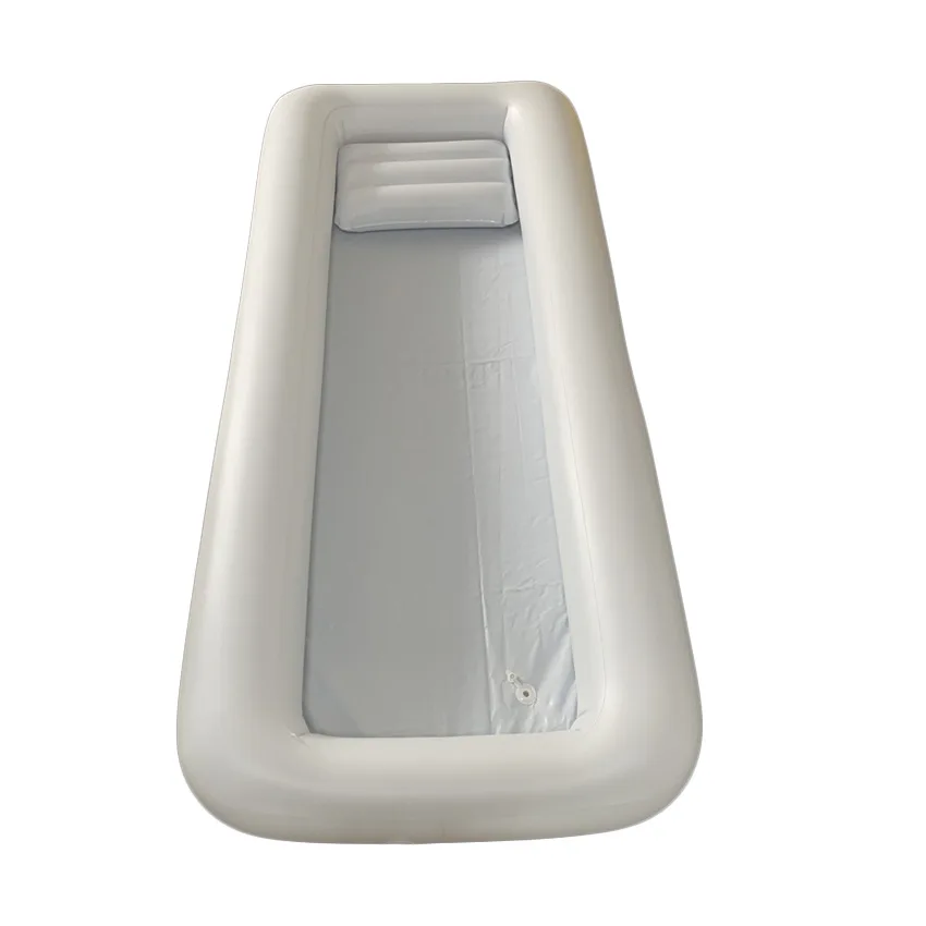 Spot customized Nursing home hospital  Medical PVC inflatable bathtub household elderly patient disabled bed bath tub