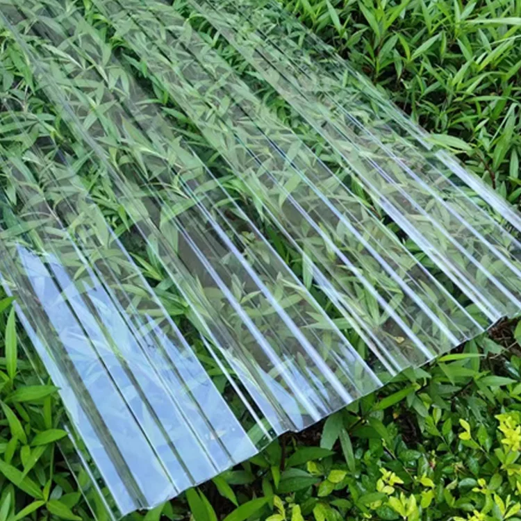 transparent polycarbonate corrugated sheet for roof window cover balcony