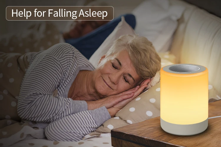 wholesale led touch night lamp white noise machine home sleep theatre system portable night light led white noise sleep machine