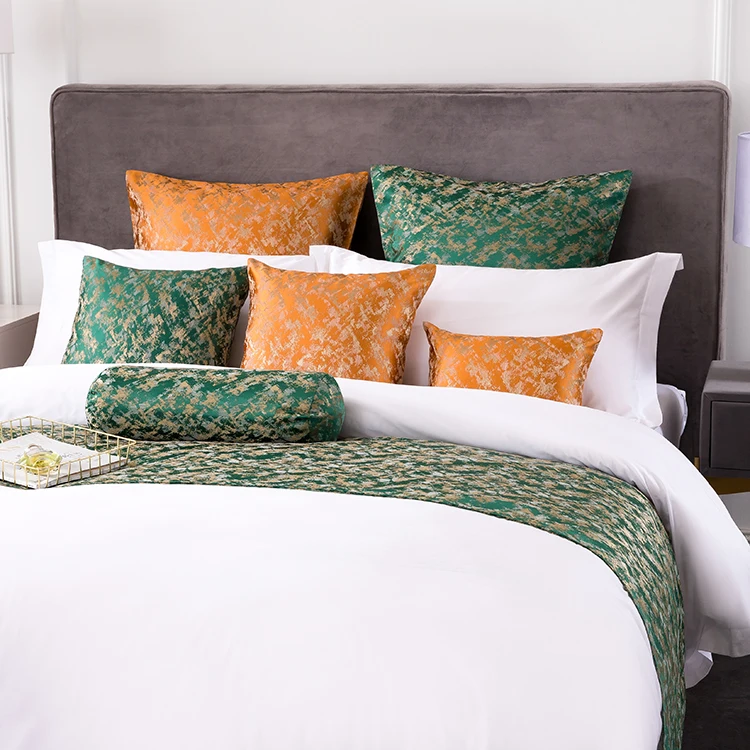 Star Hotels and Boutique Hotel Chain High End Linen Bed runner and Cushion Cover leading Supplier
