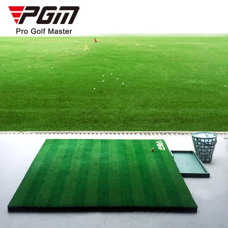 Wholesale artificial grass golf driving range use 3D spring 2 colors short grass thicken non-slip guide hitting mat